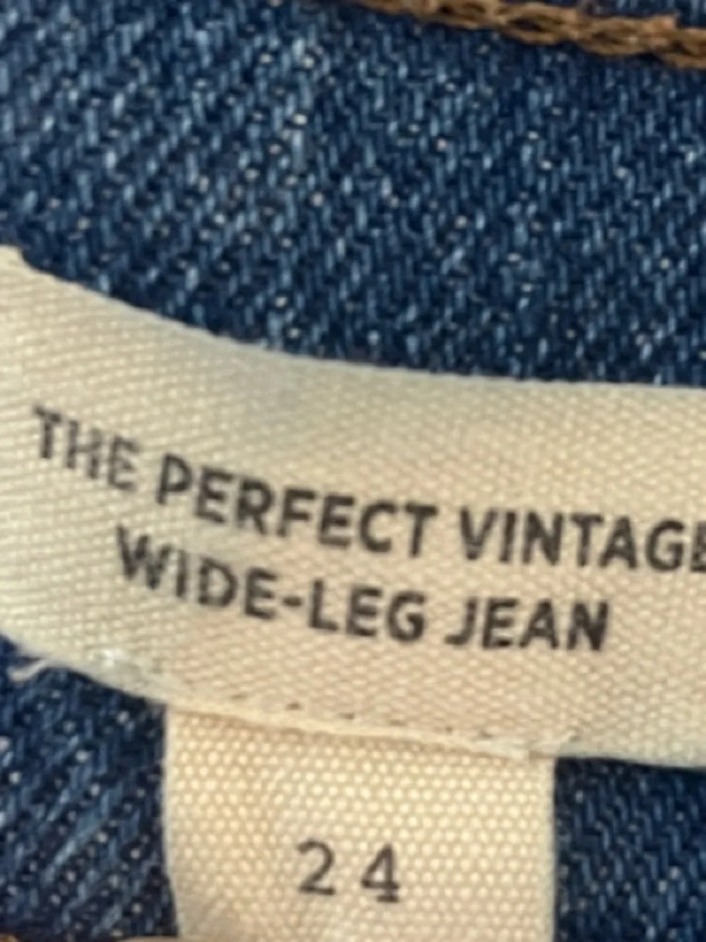 Madewell The Perfect  vintage wide leg jean size 24